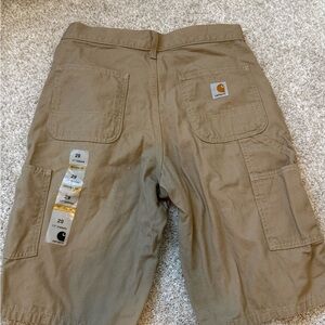 Carhartt Men’s Brown Work Shorts - Durable Utility Cargo, 29